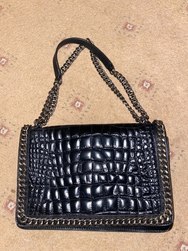 Zara chain city leather black - leather,