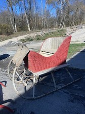 Antique Wicker Basket Horse
