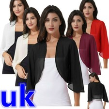 UK Womens Chiffon Shrug Shawl