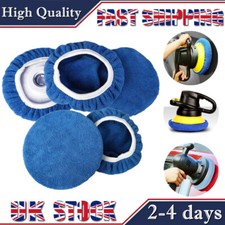 5pcs 5-6" Microfiber Polishing Cover Buffing Bonnets Pad Car Polisher Sleeve Mop