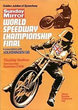 WORLD SPEEDWAY FINAL--1978--WEMBLEY--RETRO PROGRAMME COVER- PROGRAMME BOARD