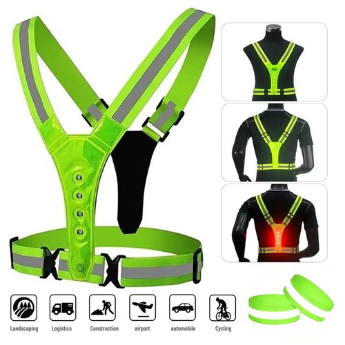 Led reflective vest - led,
