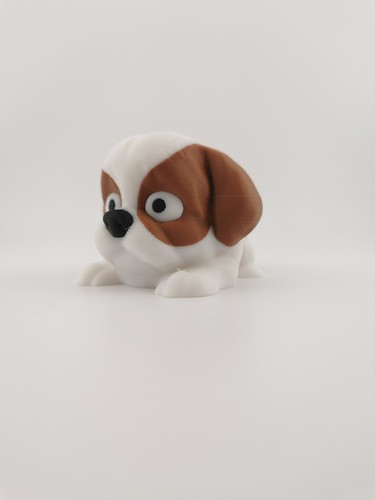 Printed flexi dog shih - 3d,