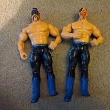 Road Warriors Wrestling Figures JAKKS  2003 Hawk Animal Legion Of Doom WWE blue