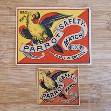 Matchbox labels pair of