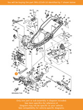 YAMAHA Bracket, Footrest 2