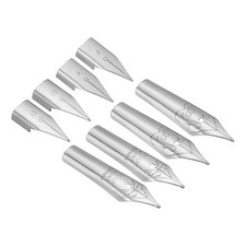 8pcs 4 Size Fountain Pen Nib Replacement 304 Stainless Steel for Drawing Writing