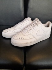 Nike Court Vision Low  Mens Size 11 Uk Athletic Shoes White Leather Sneakers