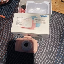 Children Mini Kid Digital Camera 32gb Memory Card, Pink, Dual Cam Photo & Video