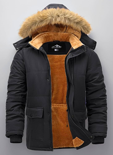 Men winter parka jacket - winter,