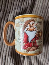 Snow White Seven Dwarfs Walt Disney Extra Large Wake Up Grumpy Mug