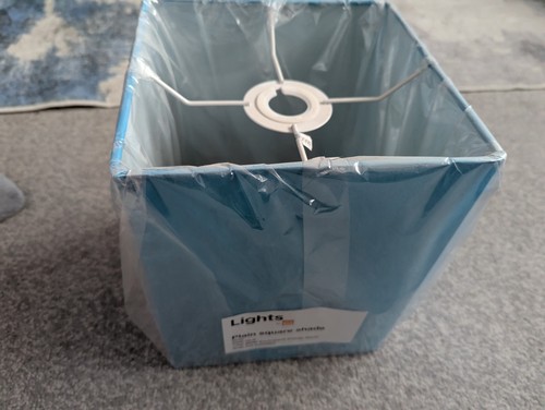 Teal lampshade