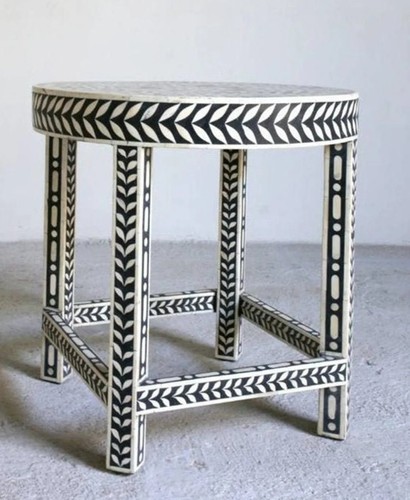 Side stool indien handmade - side,
