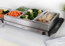 Tower 4 Tray Buffet Server Family Server Stainless Steel