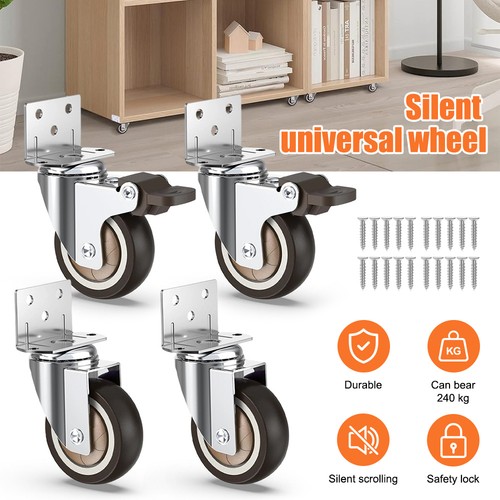 Silent roller castors - silent, with
