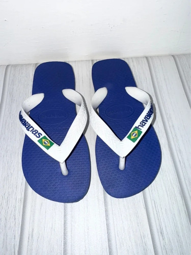 Kids blue white havaianas - blue, &