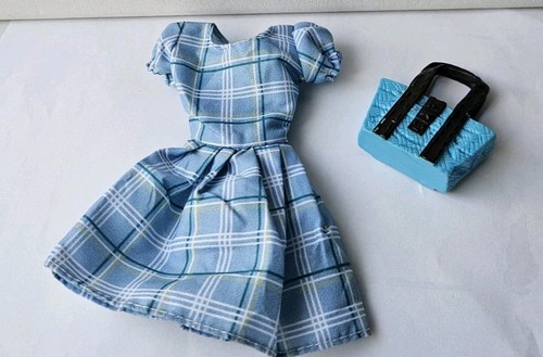 Sindy doll blue dress bag - doll,