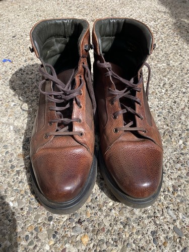 Loake brown leather boots - loake,