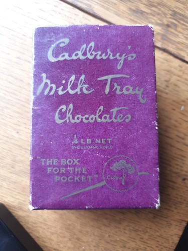 Vintage empty cadbury milk - vintage,