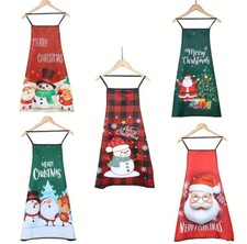 Christmas Apron Santa Snowman