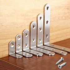 10 pcs Corner Braces Brackets Right Angle L shape Stainless Steel Brace Bracket