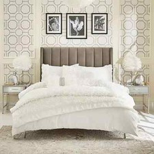 SINGLE STAR Julien Macdonald Evelyn 3D Flower Duvet Cover Set - RRP £45