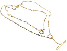 9ct yellow gold open circle t