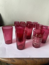 Antique Edwardian  7 Cranberry