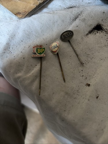 Three pin badges - pin,