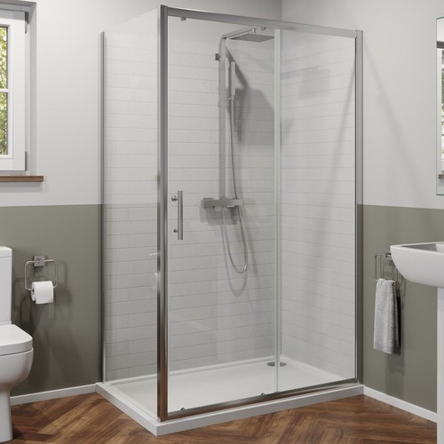 1200 800mm sliding shower - sliding,