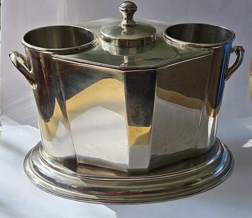 Art deco chrome plated wine - chrome,