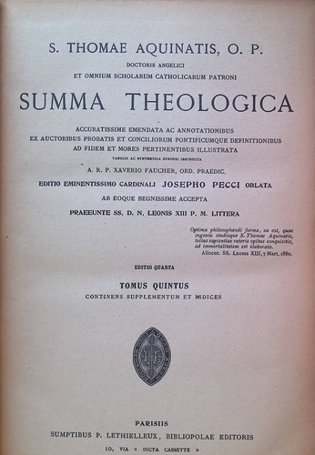 Summa theologica aquinatis - summa, theologica,