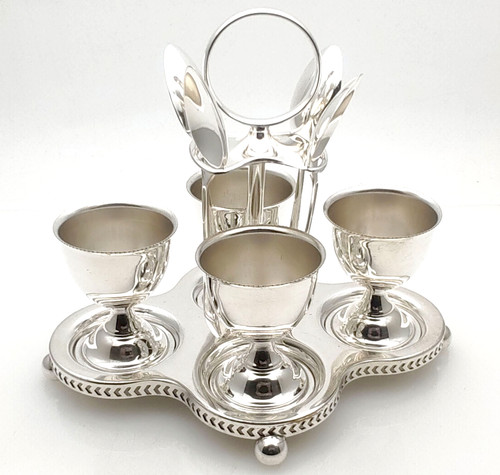 Silver plated egg cup - plated, 4