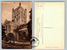 Gloucestershire Tewkesbury Abbey Tower unused Postcard p1-9