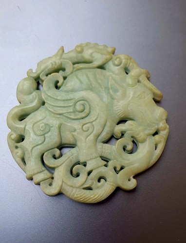 Two chinese jade carving - two,