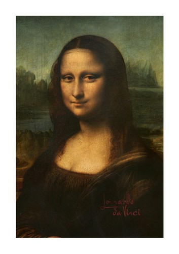 Mona lisa reproduction - lisa, a4