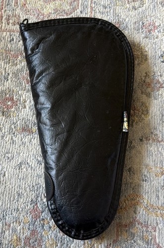 Allen faux black - leather, gun