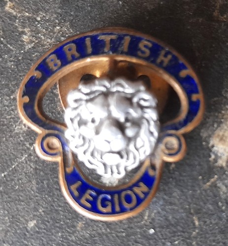 Vintage british legion enamel - british,