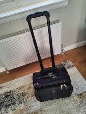 Wenger Patriot Swiss Black Wheeled Business Travel Cabin Laptop Bag Used