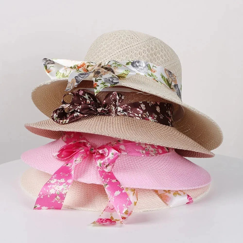 Ladies wide brim straw sun - brim,