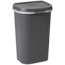 Curver Mistral 50L Lift Top Bin Grey Eco Friendly Recycled Plastic 
