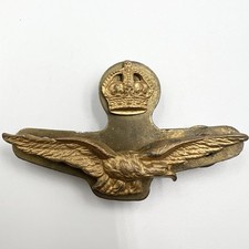 Genuine WW2 RAF Royal Air Force Officers Side Cap Badge