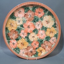 Jersey Pottery Large Charger Plate Hand Decorated