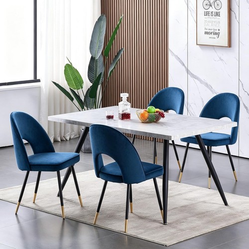 Marble effect dining - table, and