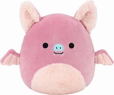 SQUISHMALLOWS 23cm JAKOB PINK FRUIT BAT  PLUSH SOFT TOY NEW