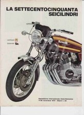 advertising Advertising- MOTO-BENELLI 750 SIX CYLINDERS 1973-MAXIMOTO MOTOITALIANE