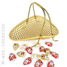 Vintage Table Wicker Bowl