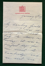 Antique Royal Signed Letter