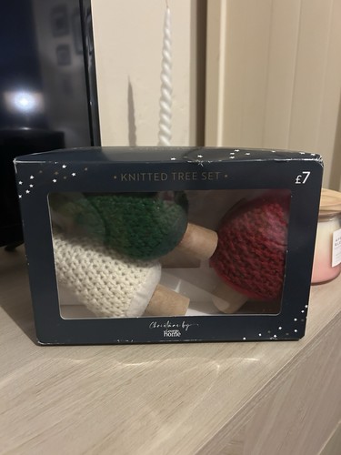 Knitted christmas tree stand - knitted,
