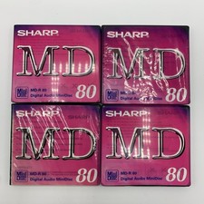 4x SHARP MD80 MiniDisc MD Lot